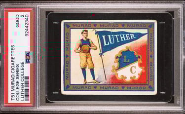 1909-1910 Murad College Series Luther Basketball