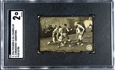 Piccardo Cigarrillos Rare Argentinian Soccer cards 1926 featuring basketball