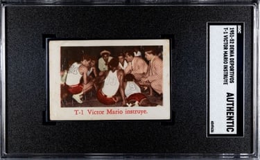 Rare 1950s Puerto Rico Basketball Card Vintage