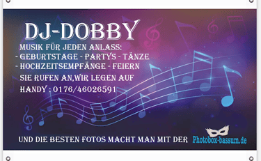 Werbebanner von DJ Dobby