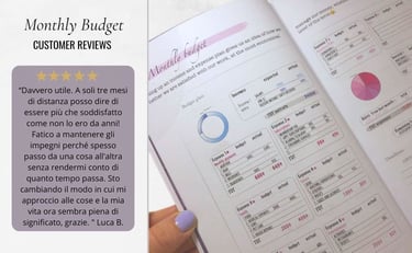 Galleria Ispiratrice: Monthly Budget Rewiew. Recensioni di Essential Planner