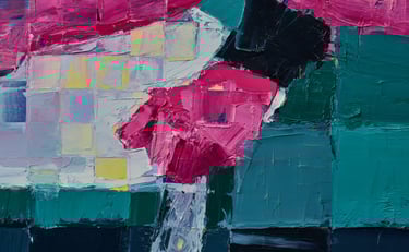 Detail Fragment uit Schilderij Kutkunst van Henk Tieten