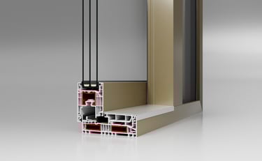 stumdomų langų profilis