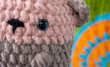 Jungle Poets nerti megzti rankų pliušiniai darbo žaislai žaisliukai kalėdinės dovanos 