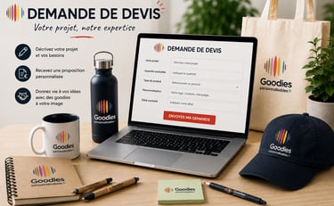 devis goodies personnalisés gravure impression Amboise France Paris Touraine