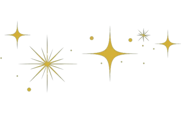 Elément décoratif - étoiles scintillantes- Rubenia Timmerman, auteure.