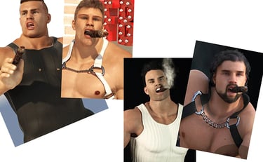 four men with cigars