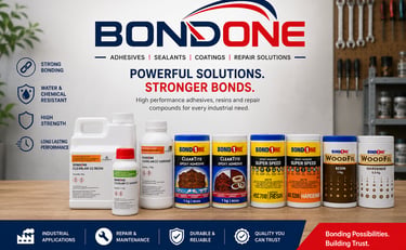 Bondone epoxy adhesives for wood, glass, metal and stone