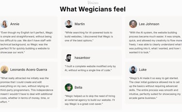 Image of What Wegic users are saying about their experience