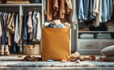 donation bin in your closet