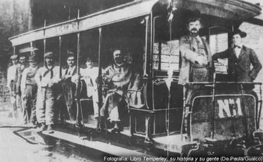 Tranvía a caballo que unía Turdera con Temperley