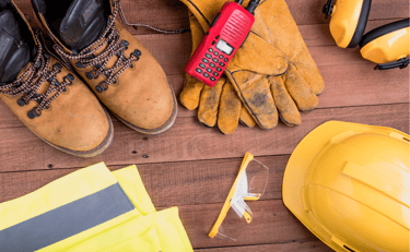 protective clothing, safety footwear, gloves, reflective vest, occupational health and safety