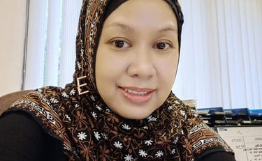 A Woman in Brown Hijab