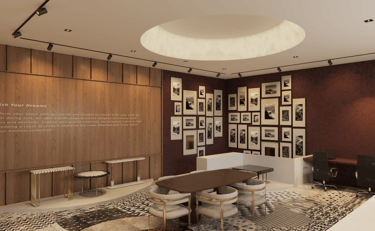 Luxury retail showroom interior design in Dubai
