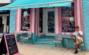 the magic ice cream shoppe exterior