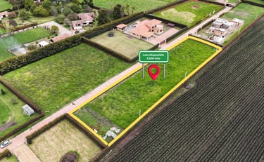 vista aérea lote en venta conjunto Palo Verde en Tabio, Cundinamarca