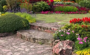 newly planted garden bed oasis