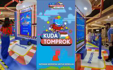 Interaktif game dengan digital di acara kemerdekaan Indonesia 17-an