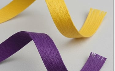 Durable braided paper ribbon rolls for eco paper bag handles