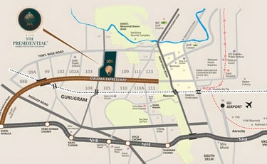 Elan The Presidential Location Map, Gurugram