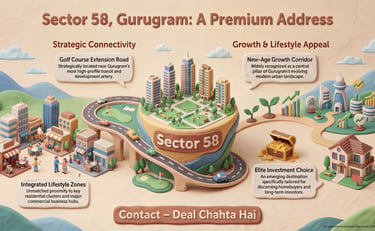 Sector 58 Gurugram Connectivity