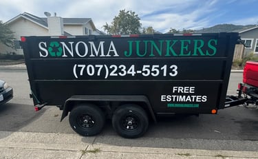 trailer in a residential neighborhood