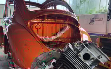 remont i restavracija na buba 1300 so novi delovi novi hilzni lageri oldtimer 