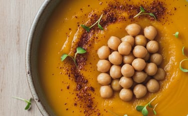 vellutata di zucca e ceci