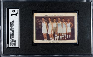 Los Cigarillos Dolar Vintage Basketball Card Serie 2a No 433 Team combinado de Provincia
