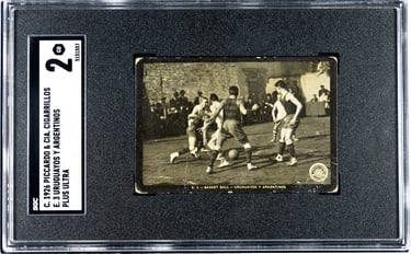 Piccardo Cigarrillos Rare Argentinian Soccer cards 1926 featuring basketball