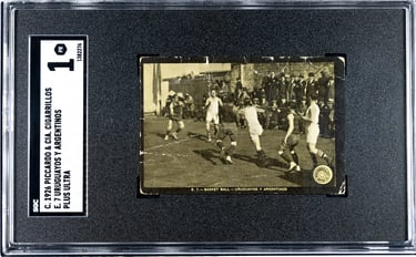 1926 Piccardo & CIA Cigarillos Plus Ultra Basketball Card E7 Uruguayos Y Argentinos