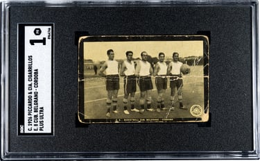 1926 Piccardo & CIA Cigarillos Plus Ultra Basketball Card E8 Cub Belgrano Cordoba