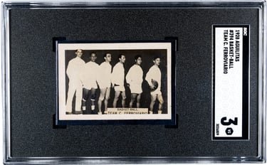 Rare prewar cuban basketball card