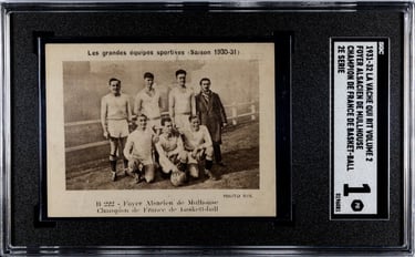 1931 1932 La Vache Qui Rit Basketball Card Rare French Basket