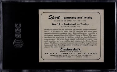 Rare Canadian Cracker Jack Cards