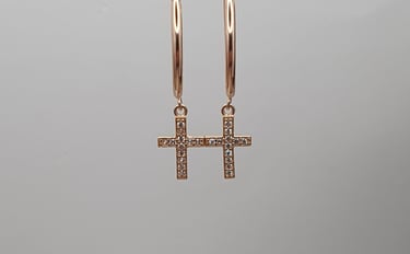 585/14K Gold earrings