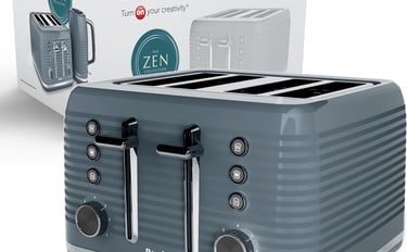 a toaster with a box of bread on it