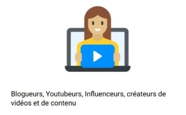Bloggers, Youtubers, Influencers, video and content creators