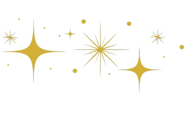 Elément décoratif - étoiles scintillantes- Rubenia Timmerman, auteure.