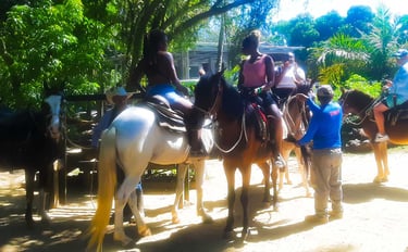 Monta de caballos roatan