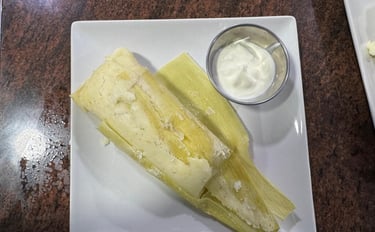 tamal de elote con crema