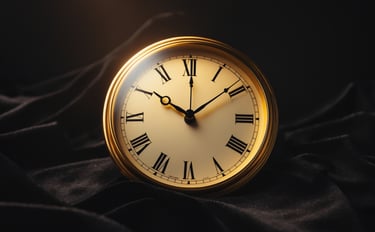 a clock with roman numerals on it