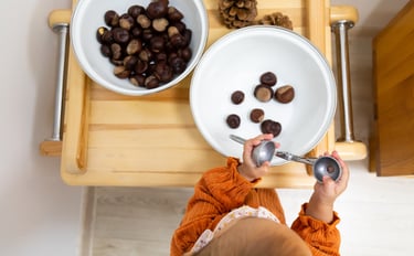 transvasement avec des marrons