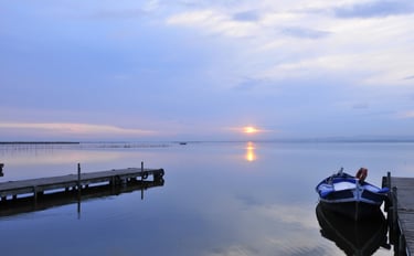 barca en la albufera de Valencia