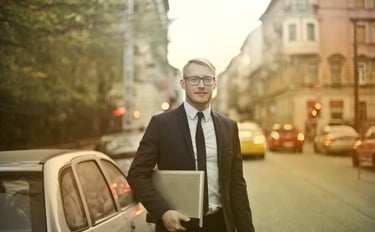Professional man in a suit.
