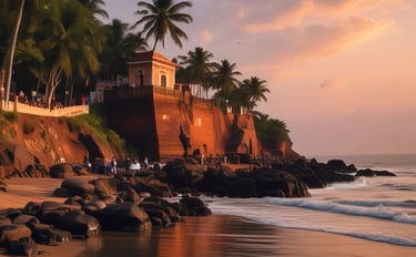 Experience the best of North and South Goa Visit Aguada Fort, Shree Mangueshi Temple, Old Goa church