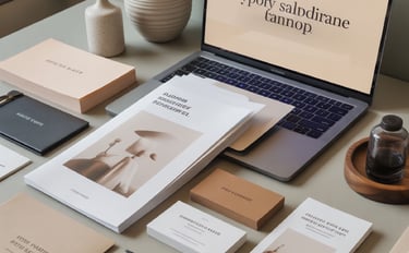 identidad visual. Mockup de marca