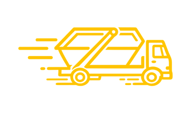 skip bin delivery truck moving fast - same day delivery of skip bins in the yarra ranges, yarra valley and dandenong ranges