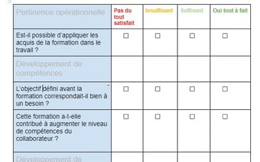 fiche d évaluation à froid de formation modele word