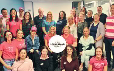 Group of local business owners participating in The Local Brand Network marketing program